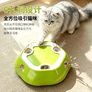Electric Pet Retractable Tray Cat Consumes Stamina Hit Gophers Porous Retractable Toy