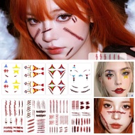 Halloween Tattoo Stickers Suture Scars Stickers Diy Decoration Tattoos Sticker Temporary I8y6