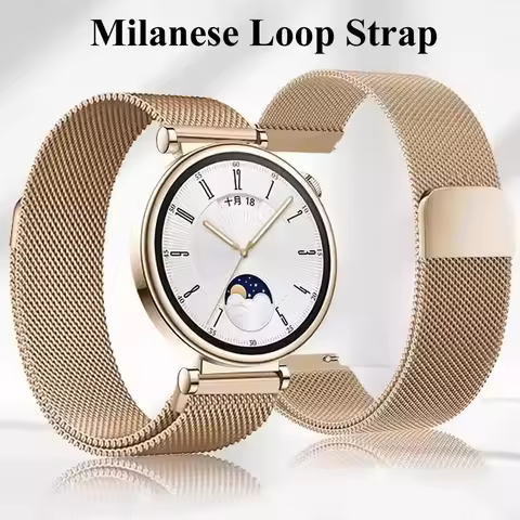 Magnetic Strap For Huawei Watch GT4 5 41mm Wristband 18mm Milanese Metal Strap Wristband For Huawei 