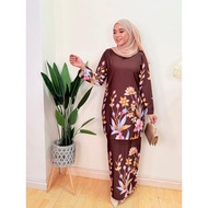 Baju Kurung Moden Floral Wanita Aurelia Bloom | Kurung Bunga Cantik Viral | Baju Raya Kenduri Muslim