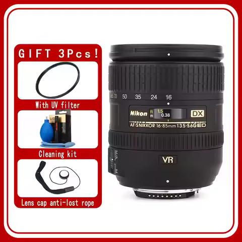 AF-S DX NIKKOR 16-85mm f/3.5-5.6G ED VR LENS For Canon