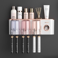 Hộp nhả kem đánh răng A2207-2208-2209 kèm kệ để cốc Aswei