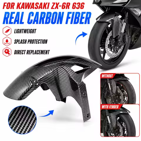 For KAWASAKI NINJA ZX-6R ZX6R 2019 2020 2021 Motorcycle Front Fender Splash Guard Fairing Slip On NI