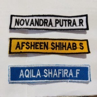 Custom Computer Embroidered Name Bet URBAN X 512 1.8x8.5cm Neat Stitching For Embroidered Uniforms