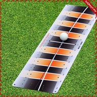 leipupa Golf Practice Mat Driving Range Detection Aid Game Putt Mat Collapsible Batting