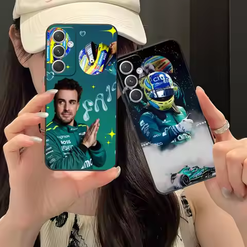 Fernando A-Alonso Phone Case for Samsung Galaxy S25 S24 S23 S22 S21 S20 S10 S9 Plus FE Ultra Lite Bl