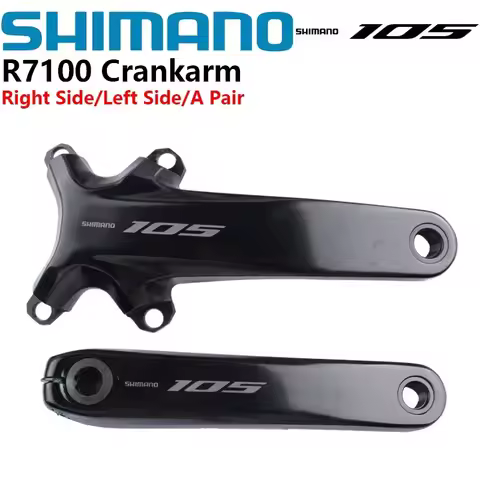 Shimano 105 R7100 Di2 Series Crankset R7100 Crankarm 2x12s Left Right Side/A Pair 165mm 170mm 172.5m