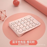 Financial Notebook Accounting Bluetooth Keyboard Desktop Wireless Round Key Digital Keyboard Mini Un