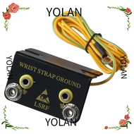 YOLANDAGOODS Ground Cord Bench Mounted, 1.8M Length Cord L Shaped ESD Wrist Strap, Easy to Install D