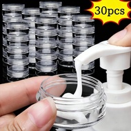 3/7/10g Plastic Empty Box - Nail Arts Jewelry Storage Box - Round Clear Jars - Travel Cosmetic Sampl