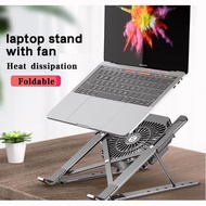 Foldable Laptop Stand With Fan Laptop Cooler Laptop Stand Metal Laptop Cooling Fan Laptop Fan Cooler