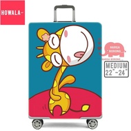 TPkB HOWALA Giraffe Travel Luggage Protector Cover Stretchable for Size 22 - 24 inch (Medium)