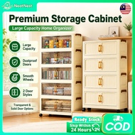 50CM-80CM Multipurpose Double Side Opening Foldable Storage Cabinet Foldable Storage Box With Roller