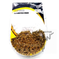 100% Good Quality Y15ZR Y15 RS150R 135LC  Enkei Racing Heavy Duty Motorcycle Gold Chain Rantai Emas 