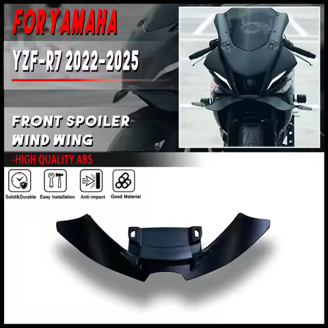 For YAMAHA YZF-R7 Motorcycle Downforce Winglet Aerodynamic Wing Front Spoiler Kit R7 2022-2025 New A