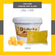DIP GLAZE COLLINS 250GR - TOPPING DONAT GLAZE COLIN - TOPING PISANG COKLAT NUGGET - SAUS COKLAT WARN