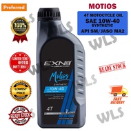 EXN  Motios 4T – SAE 10W40 semi synthetic (Minyak hitam motor)Y15/RS150/VF3I/R15/EX5