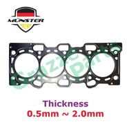Münster Präzision Technology Cylinder Head Gasket MD184399 for Proton Wira 1.6 1.8 - 0.5mm~2.0mm (Me
