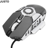 JUSTO  Mouse,  Lighting Wired Connection Gaming Mouse, Responsive 6 Buttons Backlit Design Wired Mou