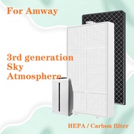 For Amway Atmosphere Sky Model 120539 Air Purifier HEPA Filter + Activated Carbon Filter set