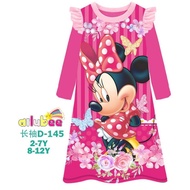 Ailubee Kid Dress Pajamas D145B~Minnie Mouse