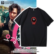 4 Design Squid Game Unisex T shirt Men T-shirt S-5XL Sports Fashion Black Korean Round Neck S-5XL