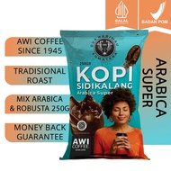 AWI KOPI KOPISIDIKALANG ARABICA SUPER KASAR 250gr | Kopi Tradisional Medan  |Arabica | Kopi Bubuk Ka