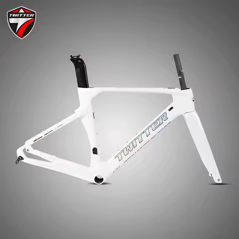 TWITTER R10 Barrel pump 12*142/148mm disc brake43.5cm46cm56cm carbon fiber road frame,fully hidden i