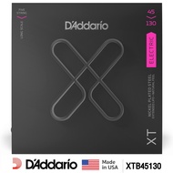 DAddario® XTB45130 สายกีตาร์เบส 5 สาย แบบนิกเกิล สายเคลือบ ซีรีย์ XT (Long Scale Light 45-130) ** Ma