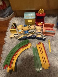 2003年麥當勞hello kitty新幹線火車玩具set
