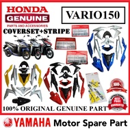 (100% ORIGINAL) HONDA VARIO150 COVER SET + STRIPE ASSY // COVERSET SHOOT SUIT SHOT BODY BODYCOVER VA