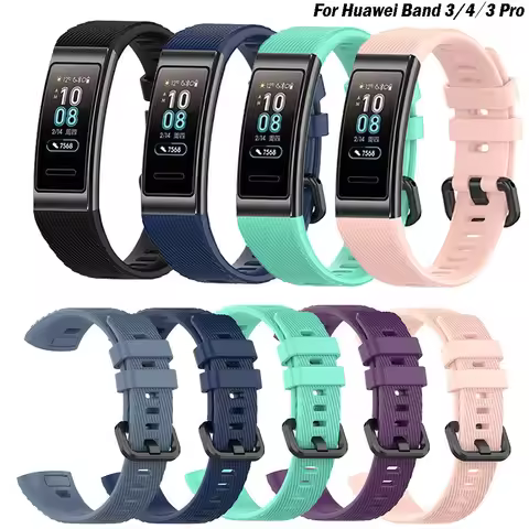 Sport Silicone Watchband For Huawei Band 3 / Band 3 Pro / Band 4 Pro wristband Replacement Original 