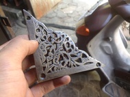 Brass siku kuningan untuk ornamen meja lemari peti 10 cm