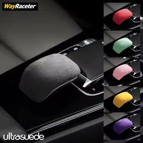 Ultrasuede Suede Wrap Gear Shift Knob Trim Cover For Mercedes Benz CLA Class 2020 2021 2022 2023 X11