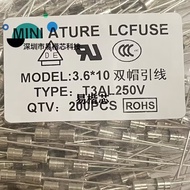 1000/keping Fius Kaca Bertindak Cepat F1A 250V 3.6*10 F1A250VAC Bertindak Cepat dengan Pin