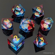 Resin COC Running Group Set DND Dungeons and Dragons Board Game TRPG Cthulhu Polyhedral Dice Set