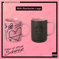 【In stock】BLACKPINK Starbucks Mug Jennie Water Cup Collection Graffiti Ceramic Mug 473ml CHWV