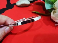 999 Solid Silver Bangle 999足银方棍手镯