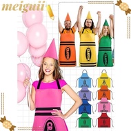 MEIGUII Crayon Themed Gnome Set, Colorful Funny Crayon Apron,  Art Craft Activity Fancy Dress Cleani