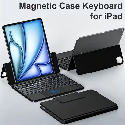 Ultra Slim Backlit Magnetic Keyboard Case For iPad Pro 11 2025 M5 11-inch A3357 A3358 M4 2024 A2836 