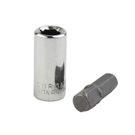[Hot-Peat]1/4 Square Drive to 1/4 Hex Shank  Socket+1/4 Drill Socket Adapter