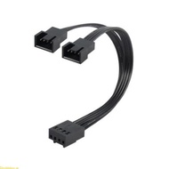 Doublebuy PWM Fan Splitter 4Pin Adapter Cable 1 to 2 Computer CPU Fan Splitter PC Fan