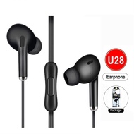 Earphone U28 Macaron HiFi | In-Ear Extra Bass Stereo Earphone