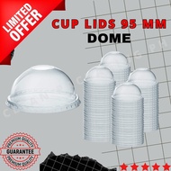 [50 PCS] DOME LID 95 MM DISPOSABLE TABLEWARE /MILK TEA LIDS / FRAPPE LIDS