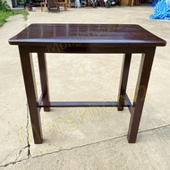 MK42 โต๊ะทำงาน โต๊ะนักเรียนไม้สัก 80*50*สูง75 ซม. (ก*ลึก*ส) โต๊ะเขียนหลังสือ สีโอ๊คเข้ม