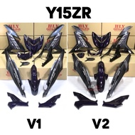 Y15 Y15ZR V1 V2 YSUKU PURPLE UNGU TERUNG BODY COVER SET COVERSET COLOUR HLY [STIKER TANAM]