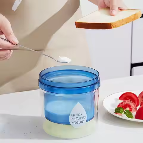 Greek Yogurt Maker Food Grade 1L Yogurt Strainer Fine Mesh Filter BPA-Free For Homemade Greek Yogurt