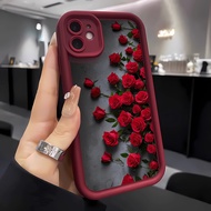 For Motorola MOTO G86 G06 G85 G64 G54 E15 Silicone Rose Casing Lens Full Coverage Protective Case