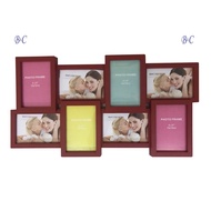 Multi Family Wall Hanging Picture Photo Frame 4R - 8 Slots