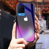 HP GK374 (OPPO A54) OPPO A54 Glass Softcase - OPPO A54 Case - Casing OPPO A54hp - Latest A54 Phone C